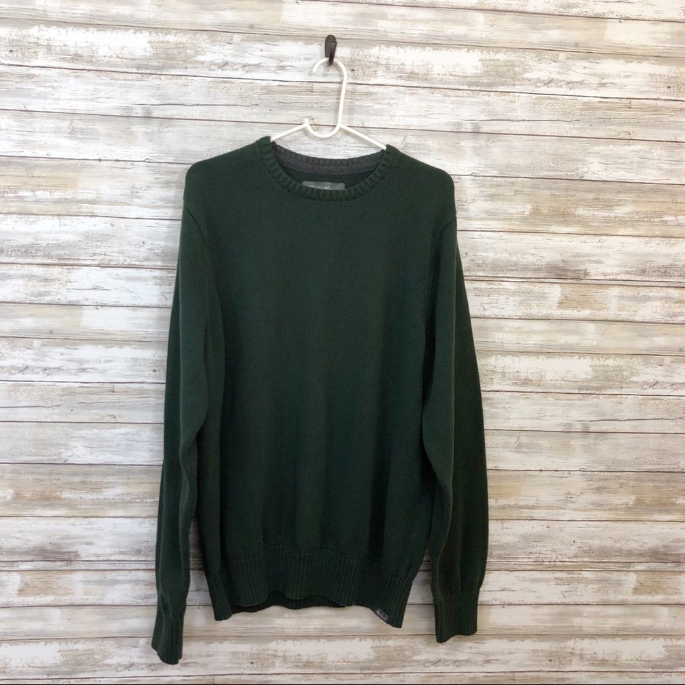 Eddie Bauer Hunter Green Sweater Size Large